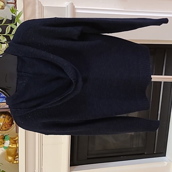MARLED NAVY BLUE HOODED SWEATER WOMENS SIZE MEDIUM - Picture 4 of 7